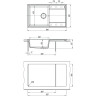 Мойка кухонная LEMARK IMANDRA 760 жасмин 9910028
