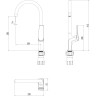 Смеситель для кухни LEMARK BRONX LM3705BL